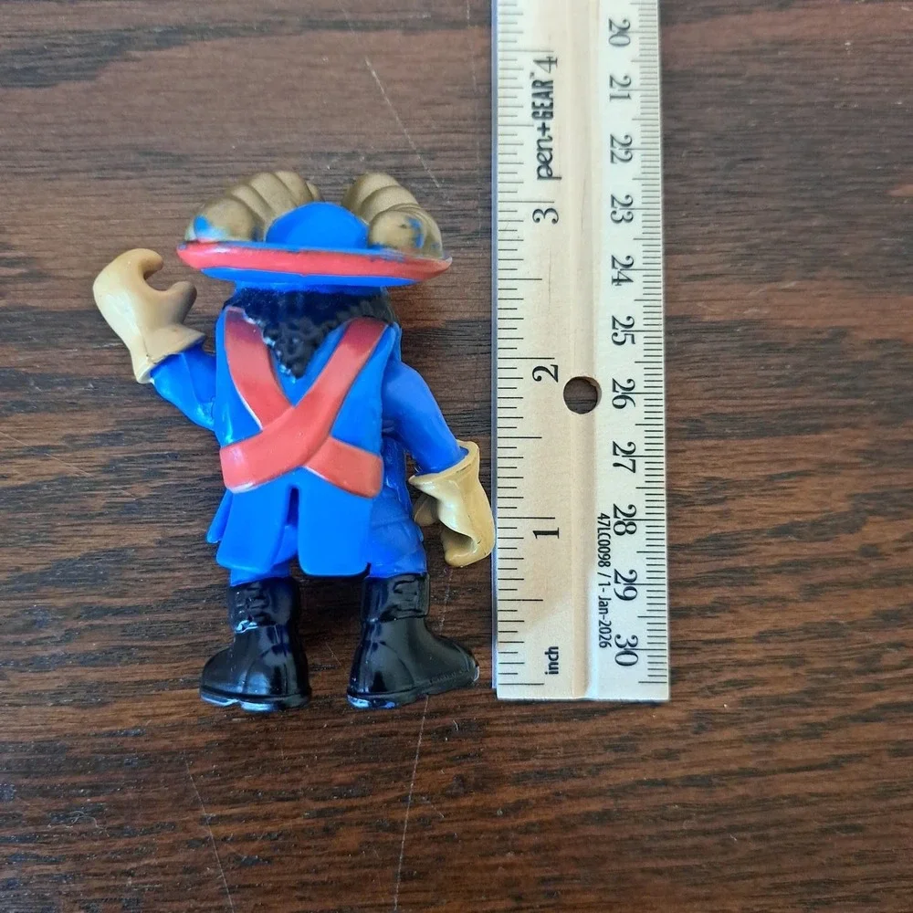 Fisher-Price Imaginext Pirate Figure Blue Coat Captain with Removable Outfit